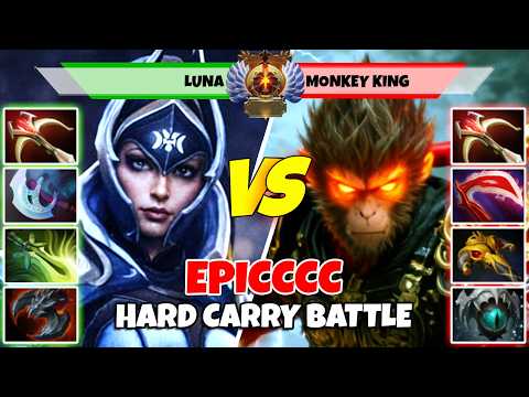 LUNA (Carry) vs MONKEY KING (Carry) - Epic Battle Of Immortal Rank Dota 2 Players - Z Dota 2