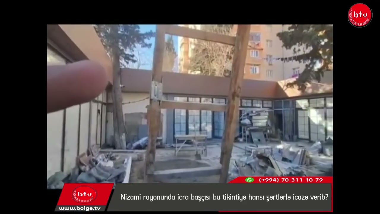 Nizami rayonunda icra başçısı bu tikintiyə hansı şərtlərlə icazə verib?
