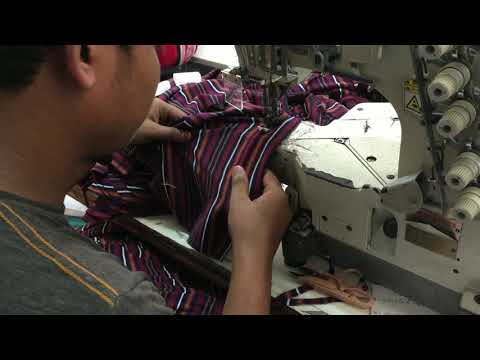 Sewing Process of a Tshirt | stripe Tshirt  Process layout | Tshirt process layout | stripe Tshirt Video