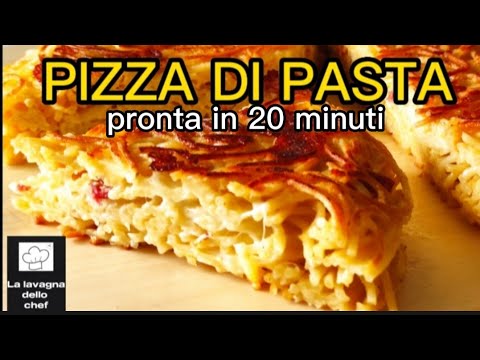 Pizza di pasta pronta in 20 minuti-ricetta semplice dal gusto spettacolare!๐