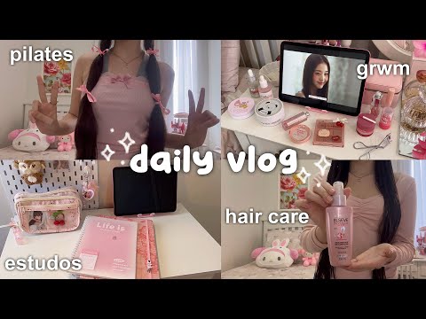 daily vlog 🎀🖇️ | rotina matinal produtiva, pink pilates princess & wonyoungism