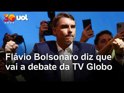 Flávio Bolsonaro diz que vai a debate da TV Globo mesmo sem Lula