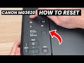 Canon PIXMA MG3620 Printer How To Factory Reset