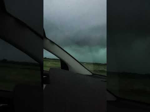 Driving into tornado in Barron, WI on 07/19/2019
