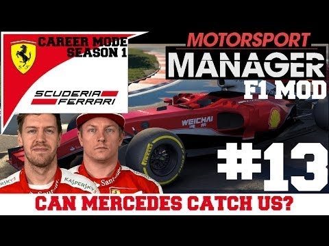 FERRARI S01E13: WILL A CRASH ALLOW MERCEDES TO CATCH UP? - F1 Mod for Motorsport Manager
