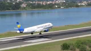 preview picture of video 'Landing in Corfu at Ioannis Kapodistrias International Airport'