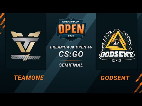CS:GO - TeamOne vs. GODSENT [Dust2] Map 1 - DreamHack Open 46  - Semifinal - NA