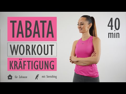 TABATA WORKOUT KRÄFTIGUNG ohne Springen / mit Stretching | Katja Seifried