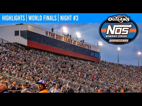 World of Outlaws NOS Energy Drink Sprint Cars | World Finals Night #3 | Nov. 8, 2025 | HIGHLIGHTS