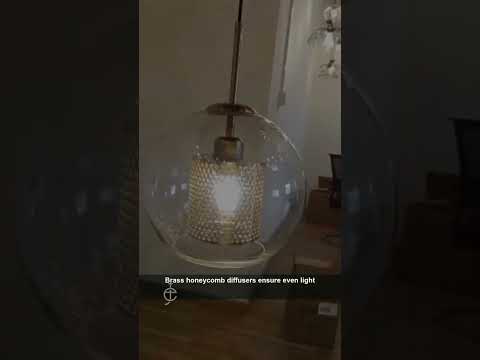Hand-Blown Glass Pendant Lights for Export