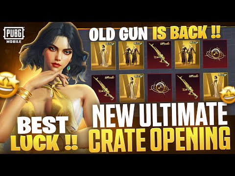 😱NEW GOLDEN ULTIMATE SET AND  UPGRADE AKM CRATE OPENING