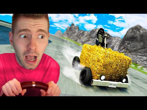 DESCI a ladeira com um MINI CARRO (BIZARRO) - BeamNG Drive