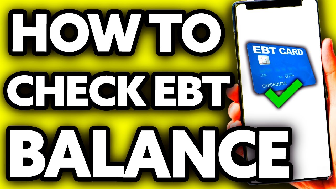 What is an EBT account check? More REF
