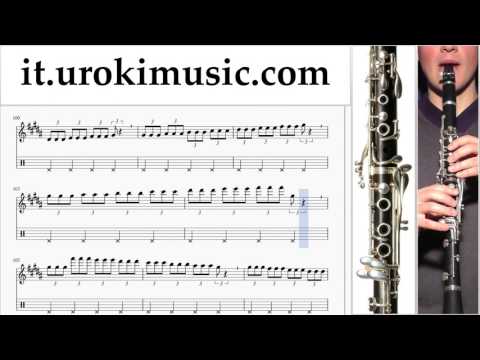 Lezioni di Clarinetto Major Lazer, Justin Bieber - Cold Water Parte#1 Melodia Tutorial Spartito