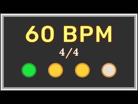 60 BPM 4/4 - Metronome with accent ⏳✔️