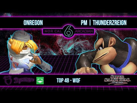 NorCal Arcadian 6 - Onregon (Sheik) VS PM | ThundeRzReiGN (Donkey Kong) - SSBM - Top 48 W. Quarters