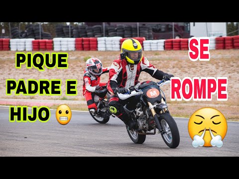 PIQUE con OIER y TOCA CODO 😵 MI PIT BIKE 190 SE ROMPE 💥CIRCUITO ZUERA 🚀🔥