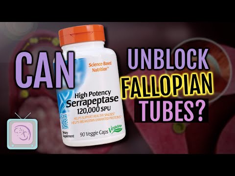 Does serrapeptase open blocked fallopian tubes "naturally"?