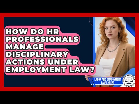 How Do HR Professionals Manage Disciplinary Actions Under Employment Law?