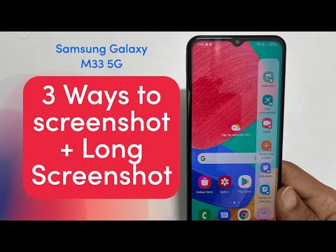 Samsung Galaxy M33 5G: How to screenshot - 3 Ways Plus Long screenshot
