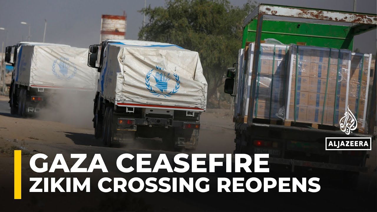 Israel reopens Zikim crossing in northern Gaza to allow in humanitarian aid trucks