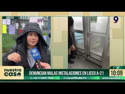 Comunidad de liceo de Talcahuano A-21 denuncia ratones y problemas de infrastructura
