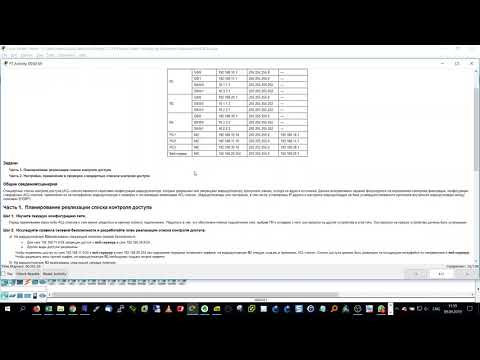 7 2 1 6 Packet Tracer Configuring Numbered Standard IPv4 ACLs