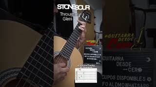#stonesour through glass #youtubeshorts #guitar #guitartutorial #tutorial #tabs #beginners #thursday