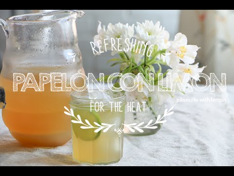 How to make Piloncillo with Lemon or Papelón con limón. Venezuelan