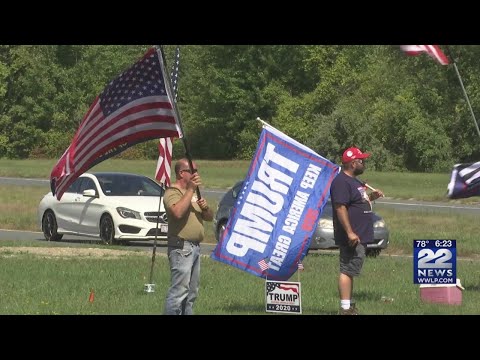 Trump supporters, counter-protesters hold standout in Hadley