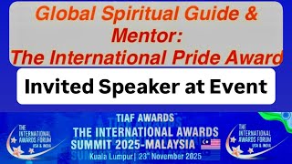Speech at The International Awards Summit Malaysia 2025