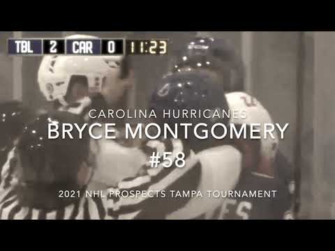Bryce Montgomery Carolina Hurricanes 2021 NHL Tampa Prospects Tournament Clips