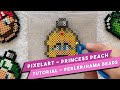 Timelapse Christmas Mario Bros Princess Peach Speed Pixel Art Perler Beads Hama Beads