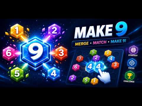 Hexa Merge 9 - Number Puzzle