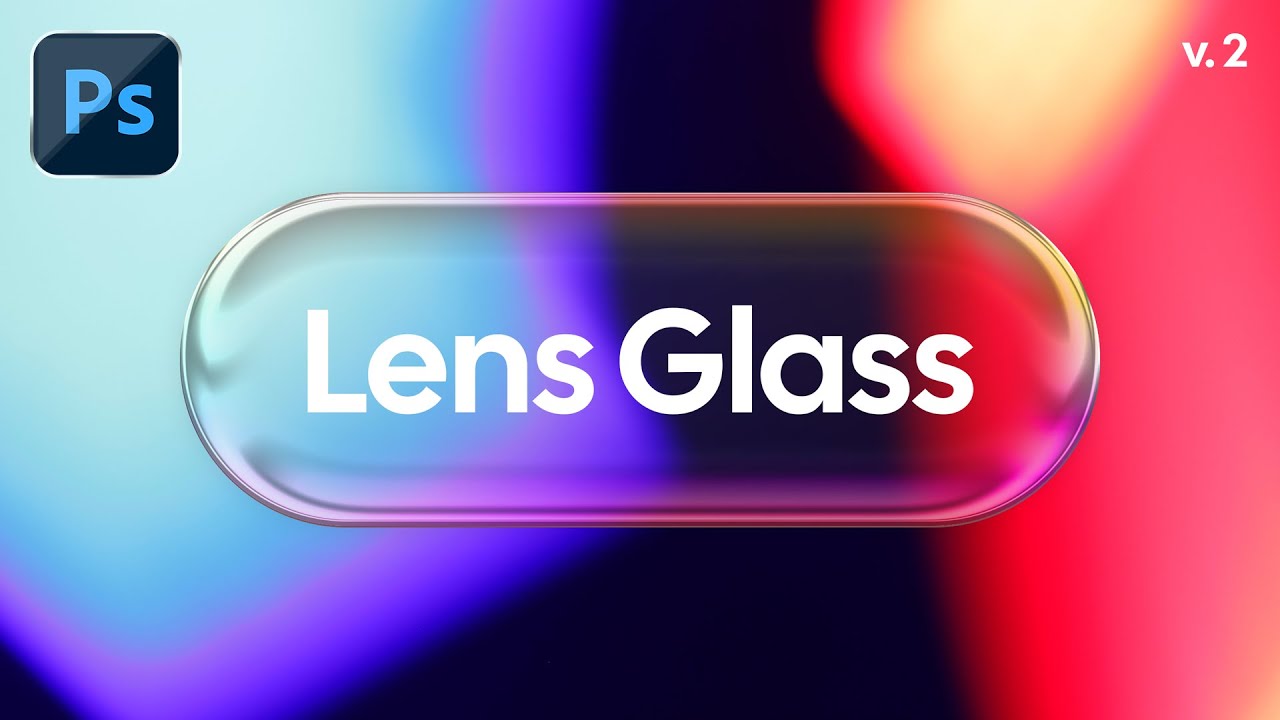 How to Create Glass Effect in Photoshop Tutorial (Easy) v.2