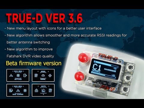 Furious FPV True-D Firmeware V3.6 beta Menu mit Icons