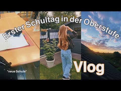 Erster Schultag Vlog📚🌟💋*Oberstufe/ neueSchule* (neuer Rucksack/ schrecklicher Stundenplan)