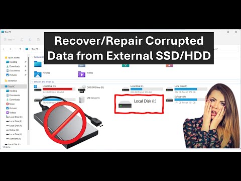 How to Recover or Repair Corrupted Data from External HDD or SSD in Windows PC