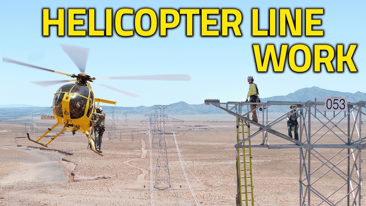 Inside the World’s Craziest Job: Aerial Power Line Work!