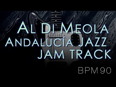 Al Di Meola Style - Andalucía Smooth Jazz Backing Track in D minor↓Chords (Solo Start 1:05〜)