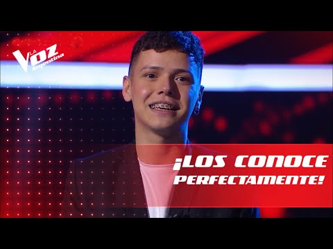 Santi goes for it all: he sings the coaches' songs a cappella - The Voice Argentina 2021
