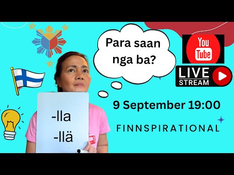Finnish for Filipinos -lla llä suffix #learnfinnish #finnishgrammar #finnishlanguage