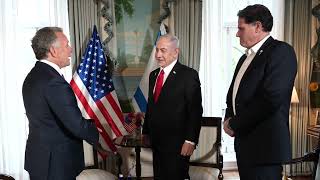 ראש הממשלה נתניהו נפגש עם השליח הנשיאותי למזרח התיכון ויטקוף (עדכוני משרד ראש הממשלה) - התמונה מוצגת ישירות מתוך אתר האינטרנט יוטיוב. זכויות היוצרים בתמונה שייכות ליוצרה. קישור קרדיט למקור התוכן נמצא בתוך דף הסרטון