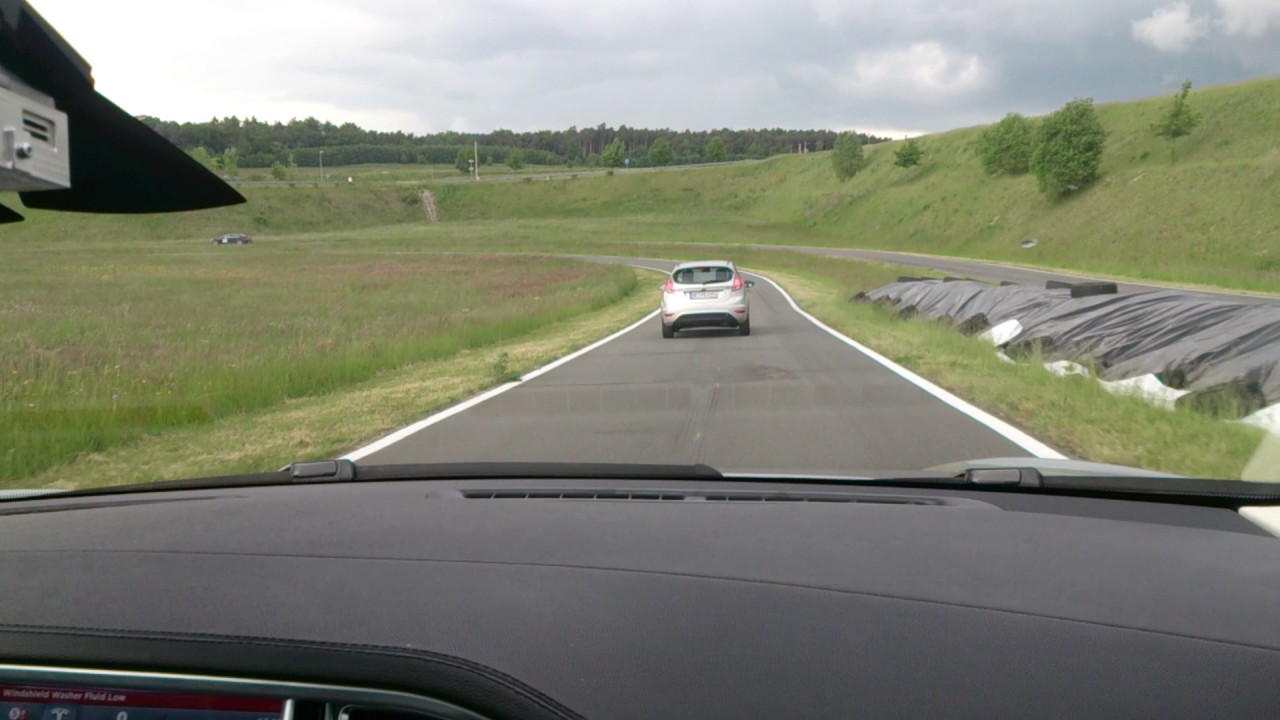 Fully-automated Tesla Model S by Bosch does a lap at Boxberg