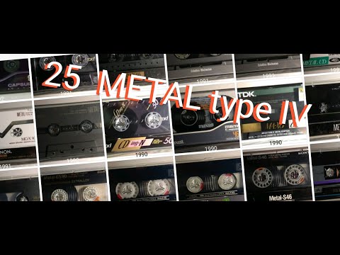 25 METAL type IV cassette's  ///  25 аудио кассет моих с плёнкой металл IV тип