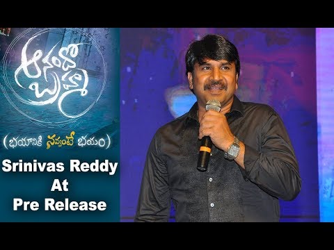 Srinivas Reddy At Anando Brahma Pre Release Event