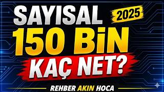2025 YKS Sayısal 150 Bin (150k) İçin Kaç Net Gerekir? | Puan ve Bölüm 