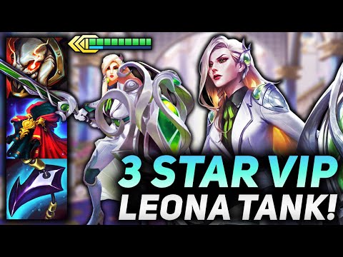 UNKILLABLE 3 STAR VIP LEONA TANK FRONTLINE WITH 5 DEBONAIR!! | Teamfight Tactics Patch 12.6