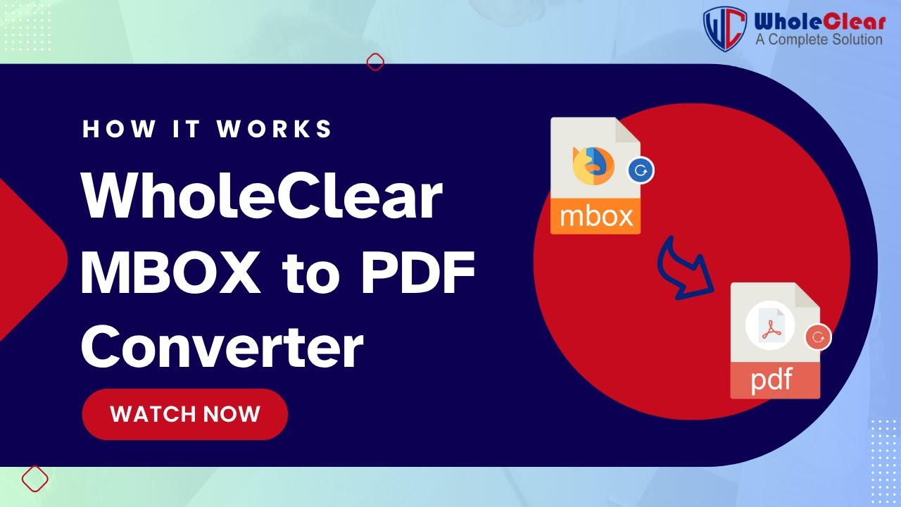 WholeClear MBOX to PDF Converter demo video
