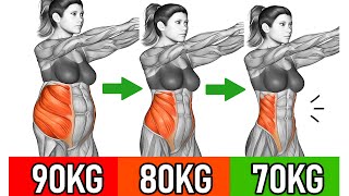 30 Min Standing Abs Workout for Women | Lose Waist Inches & Flatten Tummy at Home